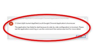 How To Fix The Application Has Failed To Start Because its SidebySide Configuration Is Correct [upl. by Izzy442]