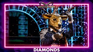 Edelhert  ‘Diamonds’  Aflevering 3  The Masked Singer  VTM [upl. by Johppa176]