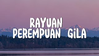 Rayuan Perempuan Gila  Nadin Amizah Lirik [upl. by Misty]