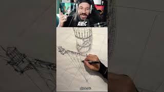 📏✏️Technique de Dessin Incroyable  Dessin en Perspective [upl. by Kirstyn]