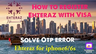 Ehteraz App for visa holders Ehteraz app for iPhone6  Ehteraz OTP error [upl. by Rorry176]