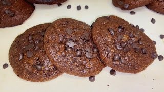 Let’s Make Chocolate Stuffed Choco Chips Cookie Recipe by Cuisines Cook [upl. by Dnarb]