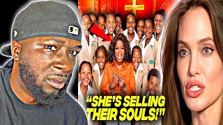 HOLLYWOOD IS SHOCKED OPRAH IS MAD Angelina Jolie Exposes Oprah’s CREEPY Girls School in Africa [upl. by Spracklen290]