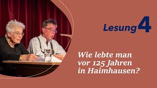 Lesung 4  Wie lebte man vor 125 Jahren [upl. by Augustine804]