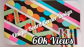 Display Board Border Design Bulletin Board Design  Decoration Ideas for school Ep 7 maheesdecor [upl. by Redlac]