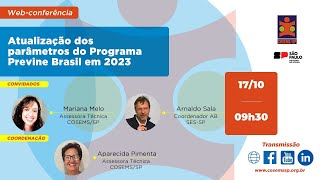 Atualização dos parâmetros do Programa Previne Brasil em 2023 [upl. by Nerine]