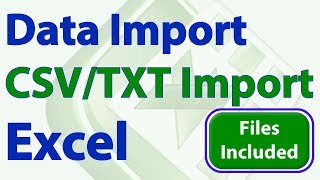 Import Series  Import CSV TXT File into Excel [upl. by Leupold479]