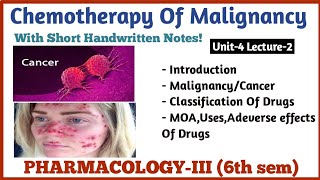 Chemotherapy of Malignancy l Anticancer Drugs l Pharmacology [upl. by Oidale]