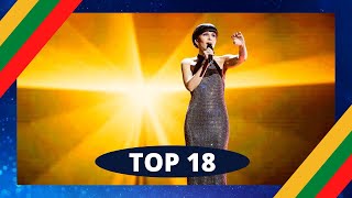 TOP 18  PABANDOM IŠ NAUJO 2022  EUROVISION 2022  LITHUANIA [upl. by Anavlys]