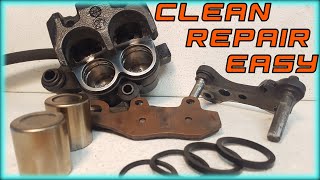 The Perfect Motorcycle Brake Caliper Rebuild [upl. by Thoma]