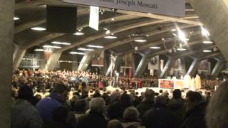 Lourdes International Mass in St Pius X Basilica Feb 11th 2013 [upl. by Leelahk230]