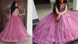 DIY Party wear lehanga cutting and stitchingbridal lehengatransparent neck [upl. by Animehliw]