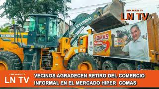 EXTERIORES DEL MERCADO HIPER FUE RECUPERADO DEL COMERCIO INFORMAL [upl. by Ardnik989]