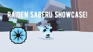 Raiden Saberu Showcase  Shindo life [upl. by Emia485]