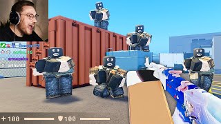 I played CS2s kid version but I got ADMIN SKINS ROBLOX [upl. by Eduam]