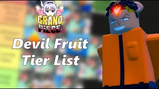 GPO The Devil Fruit Tier List [upl. by Forcier784]