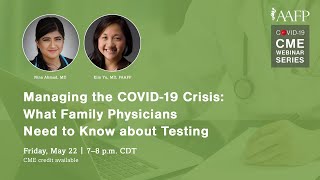 AAFP COVID19 CME Webinar Series [upl. by Azilem884]