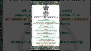 Preamble of Indian constitution Indian preamble [upl. by Westley785]