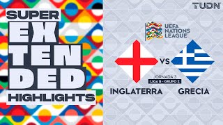 SUPER EXTENDED HIGHLIGHTS  Inglaterra vs Grecia  UEFA Nations League 2024  TUDN [upl. by Nnaylloh]