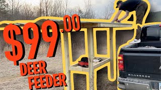 BUDGET BUILD DEER FEEDER Growing Healthier Deer [upl. by Aikaz]