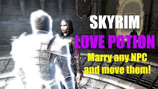 Serana Marriage and Cure Walkthrough  Skyrim LOVE POTION Mod [upl. by Oicanata481]