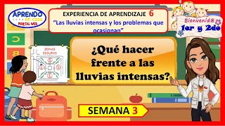 ¿QUÉ HACER FRENTE A LAS LLUVIAS INTENSAS 1ER Y 2DO GRADO COMUNICACIÓN [upl. by Vilma]