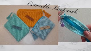 Portamonete alluncinetto  Crochet coin purse  Monedero de ganchillo [upl. by Wallraff]