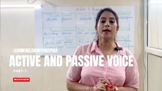 ACTIVE AND PASSIVE VOICE PART 1 [upl. by Atterys]