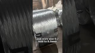 hot dipped galvanized wire coil handwork by management wirefactory galvanizedwire [upl. by Robins]