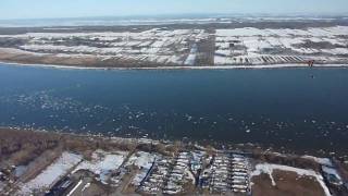 Vol de fin dhiver à Québec paramoteur paramotormp4 [upl. by Meta]