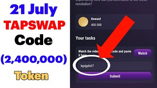 21 July Tapswap code Today  Top 15 Crypto News What is the hottest Bitcoin USTD USDC E [upl. by Roxane627]