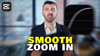 Smooth Zoom in Animation Tutorial in CapCut PC [upl. by Tiphani]