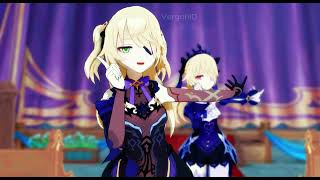 【MMD】Genshin Impact Fischl  Dancing With Doodle Song [upl. by Amesari]