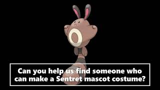 New Pokemon Mascot Costume Ideas Sentret Pokemon Gold and Silver [upl. by Dorca733]