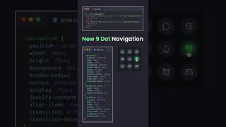 New 9 Dot Navigation shortsfeed shortsvideo shorts html5css3 javascript programming [upl. by Ewer]