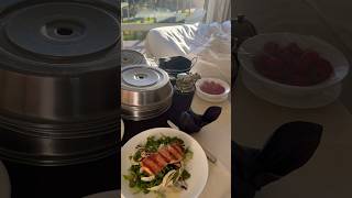 Room service in SPANISH BY RESORT CALIFORNIA luxuryresorts californiacoast foodtrip [upl. by Akimad]