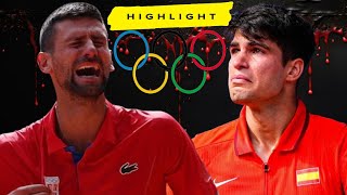 Novak Djokovic vs Carlos Alcaraz Highlights  Olympics 2024 Final [upl. by Schecter466]