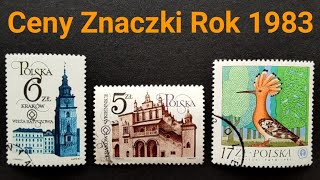 Ceny Znaczków Polska 1983 numery 2701  2750 PRL Ceny Marzec 2022 Filatelistyka stamps Briefmarke [upl. by Eisdnil]