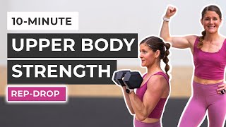 10Minute Upper Body Workout for Women RepDrop [upl. by Arahas]