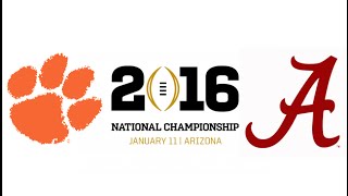 2016 CFP National Championship 1 Clemson vs 2 Alabama Highlights [upl. by Arihk]