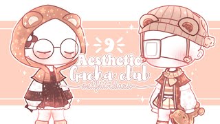 🤎 9 Aesthetic Gacha Club outfit ideas  details  part 2 [upl. by Voccola]