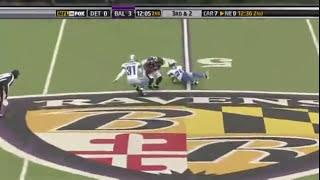 Derrick Mason 62yard TD vs Lions after a huge hit [upl. by Odlavso712]