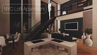 NYC Loft Apartment  Bloxburg Tour [upl. by Lodnar]