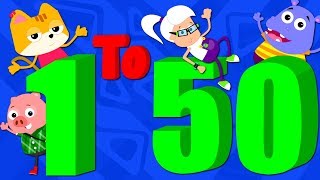 Numbers Song 1 to 50  Counting Numbers 123  Nursery Rhymes  Kids Songs By Bud Bud Buddies [upl. by Arretal947]