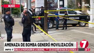 Amenaza de bomba en una notaría en la Av Américas [upl. by Htebazila71]