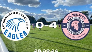 WELWYN CRUISE TO WIN FIRST HALF FLURRY OF GOALS  Letchworth GC Eagles vs AFC Welwyn highlights [upl. by Elbam108]