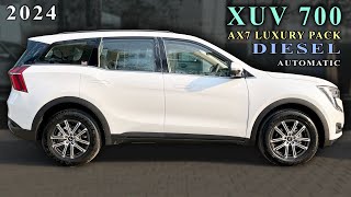 Mahindra XUV700 ax7 Luxury Pack AT Diesel 2024  Top Model  New Update  Price  Features  Mileage [upl. by Vaclava]