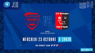 J10 I Nîmes Olympique – US Boulogne CO 20 le résumé I National FFF 20242025 [upl. by Barlow265]