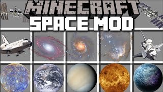 Minecraft SPACE MOD  TRAVEL IN TO THE UNIVERSE AND FIGHT ALIENS Minecraft [upl. by Goldman]