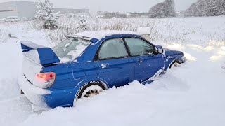 Subaru AWD4WD Deep Snow Testing WRX STI [upl. by Rayburn387]